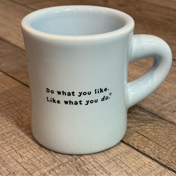 Life is Good Blue Coffee Mug Cup Daisy "Do What You Like, Like What You Do" - Picture 2 of 7